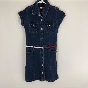Tommy Hilfiger Girls Denim Jean Dress 12